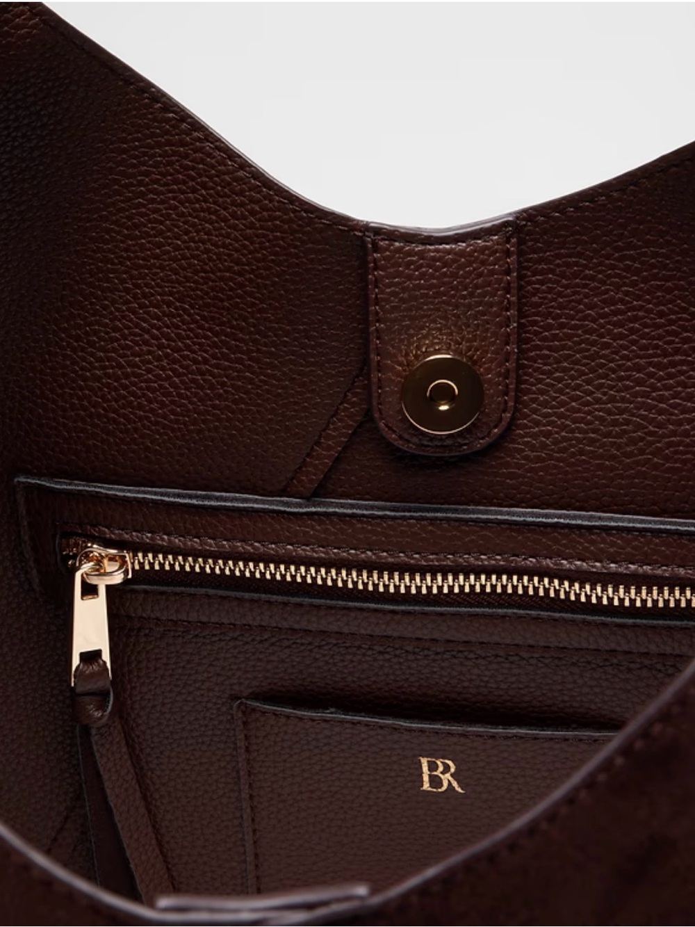 Vegan Leather Slouchy Tote - Picture 3 of 6